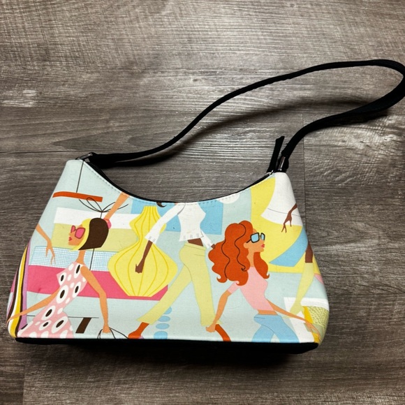 Working Woman Cartoon Print Shoulder Bag - Picture 4 of 7